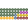 Set de 40 jetons d'ordre pour Infinity (format : mini)