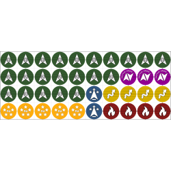 Set de 40 jetons d'ordre pour Infinity (format : maxi)