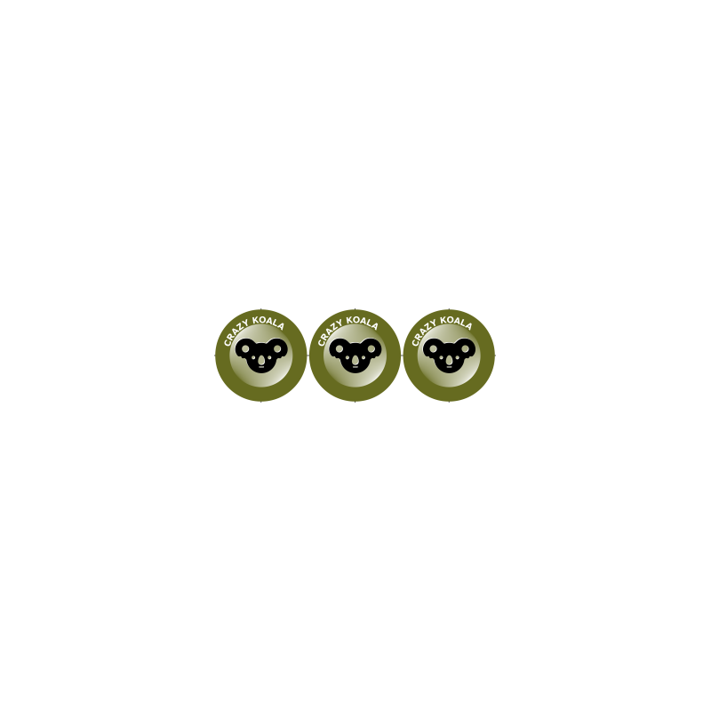 Set 3 jetons Infinity Crazy Koala Set 3 jetons Infinity Crazy Koala